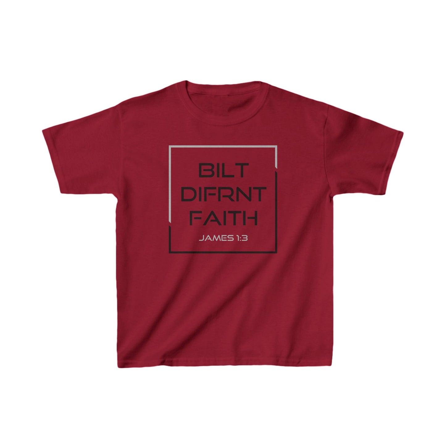 Kids Tee for Built Different Faith