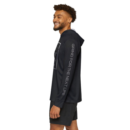 Black Sports Warmup Hoodie - Built Different Spiritual and Physical