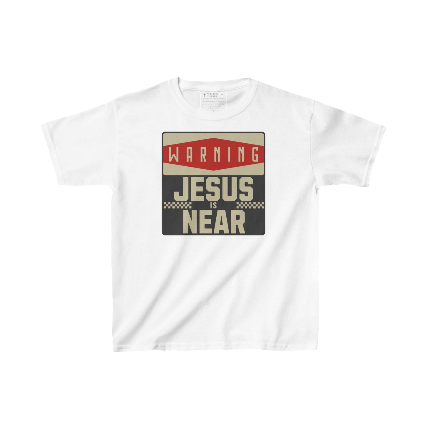 "Warning: Jesus is Near" Kids T-Shirt