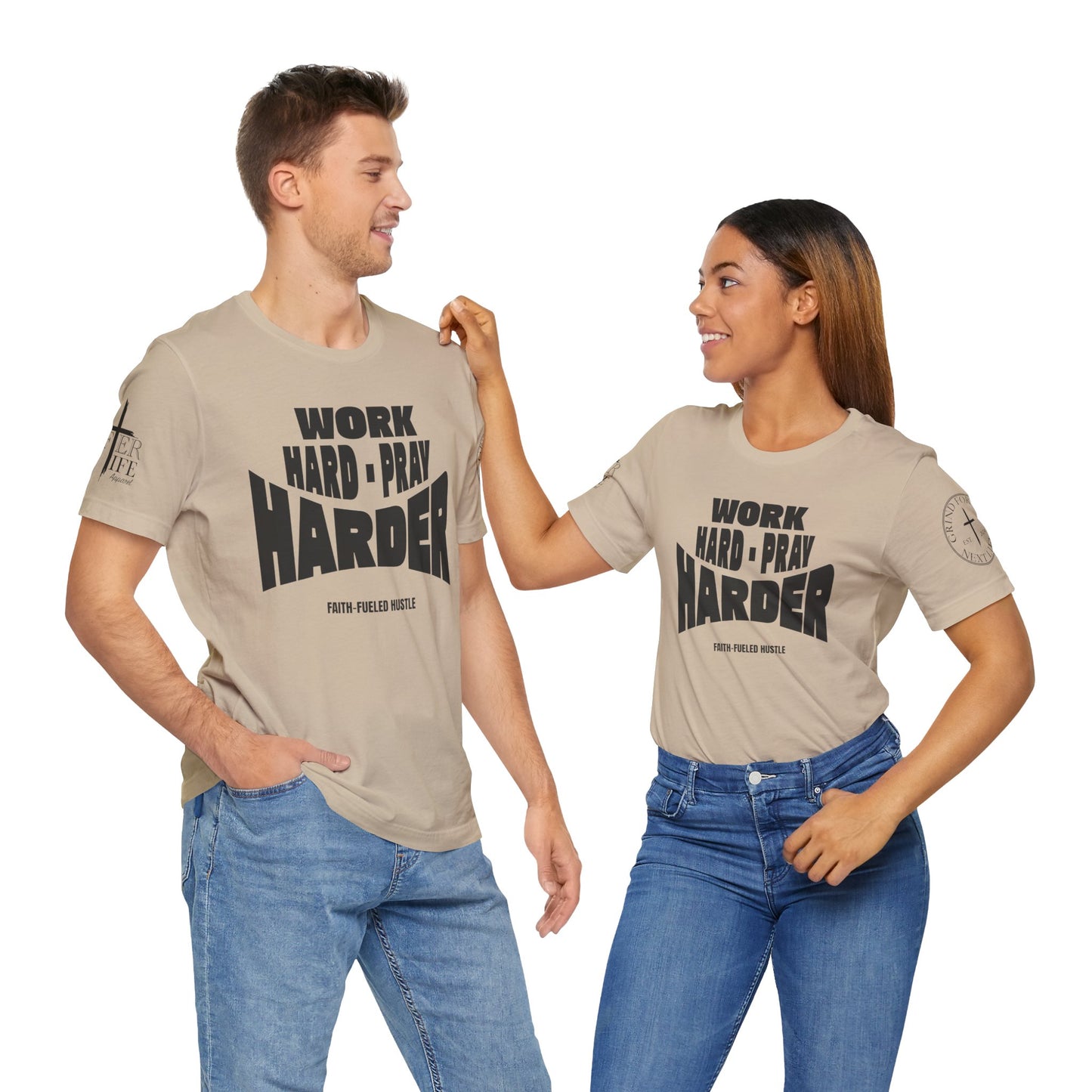 Work Hard Pray Harder Christian T-Shirt