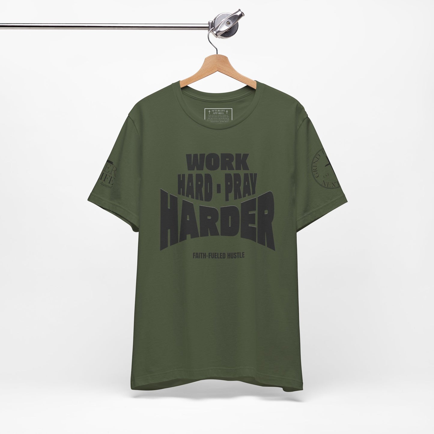 Work Hard Pray Harder Christian T-Shirt