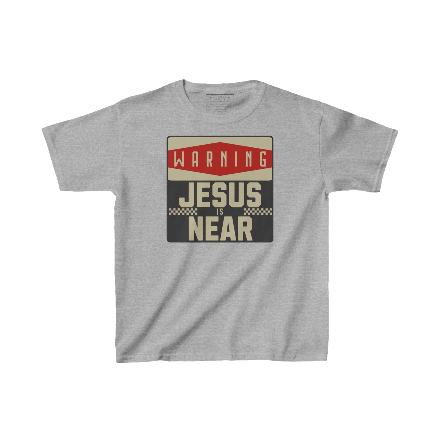 "Warning: Jesus is Near" Kids T-Shirt