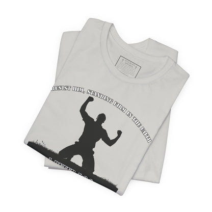 1 Peter 5:8-9 - "Resist Him, Standing Firm in the Faith."