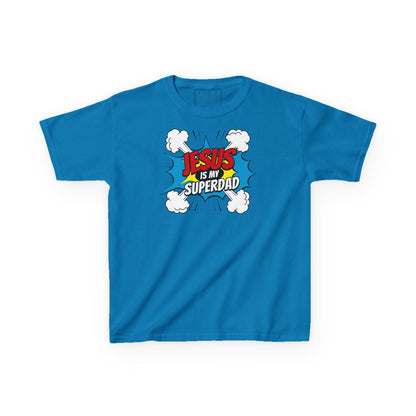 Jesus Is My SuperDAD Kids T-Shirt