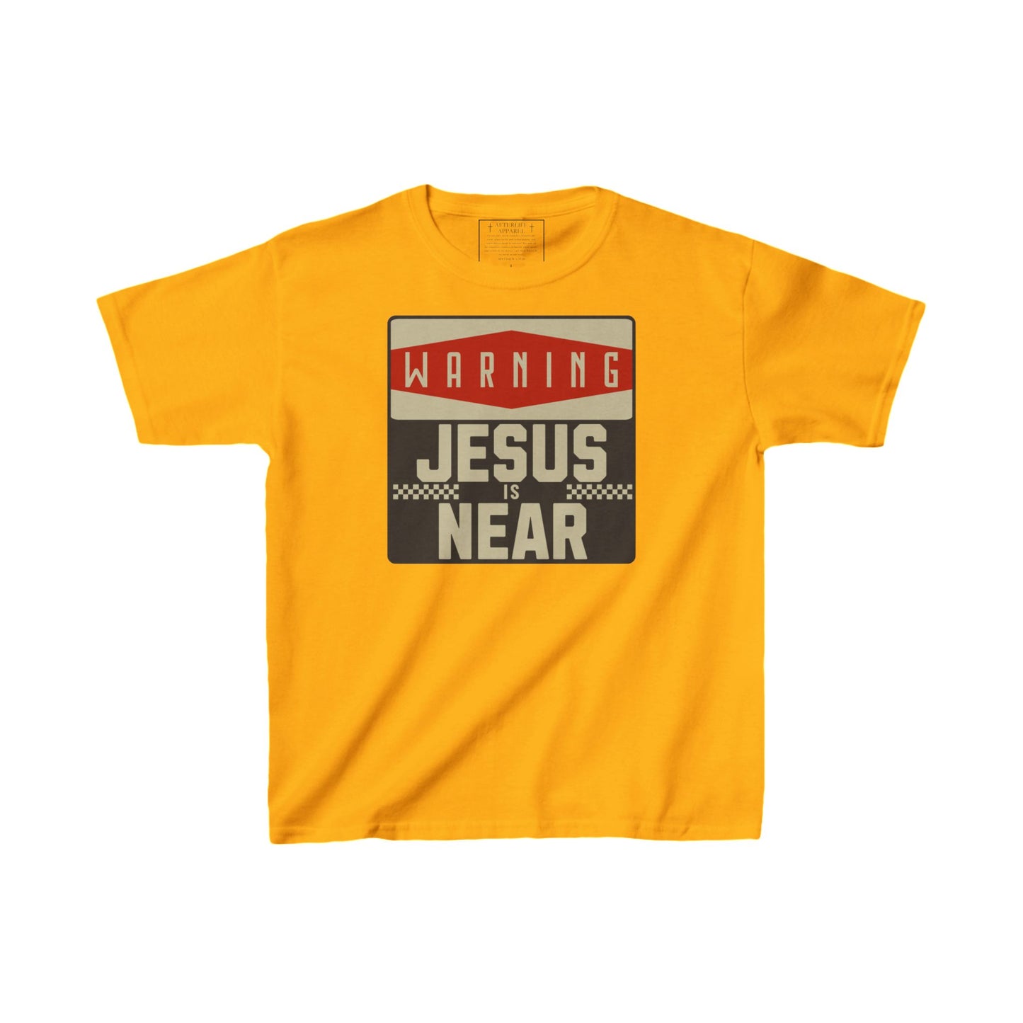 "Warning: Jesus is Near" Kids T-Shirt