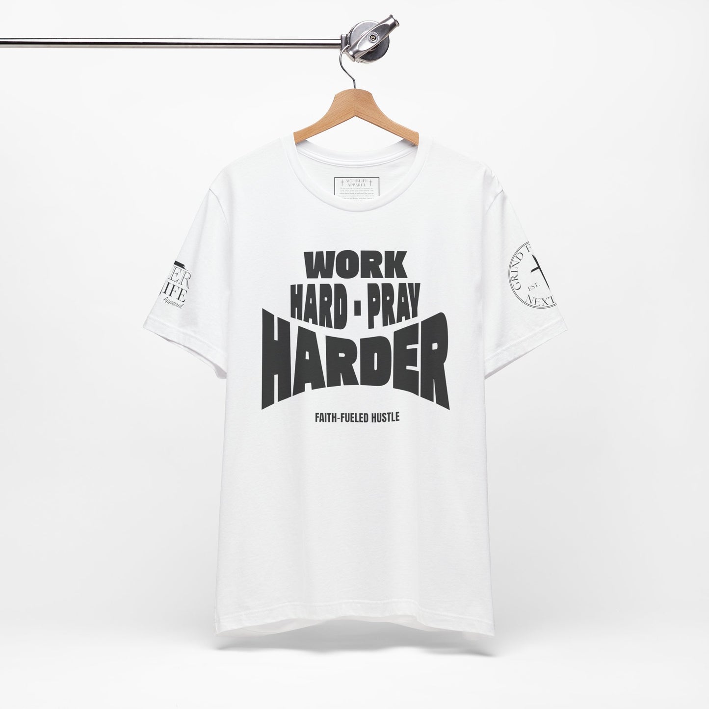 Work Hard Pray Harder Christian T-Shirt