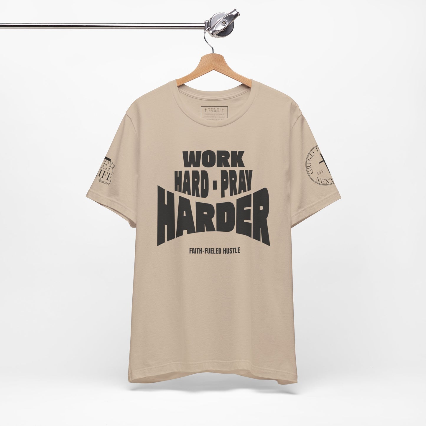 Work Hard Pray Harder Christian T-Shirt