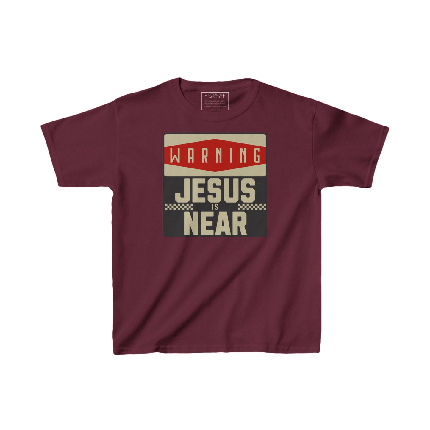 "Warning: Jesus is Near" Kids T-Shirt