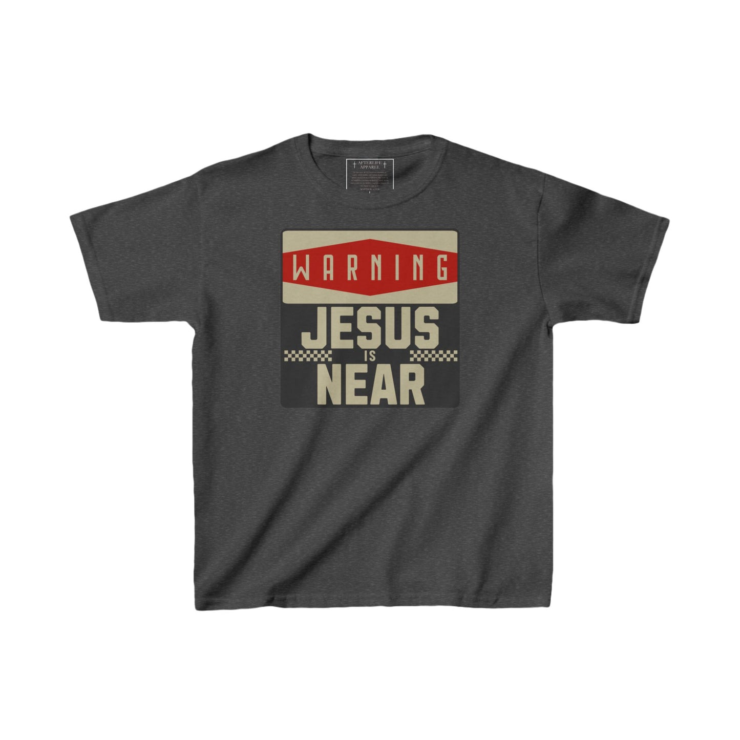 "Warning: Jesus is Near" Kids T-Shirt