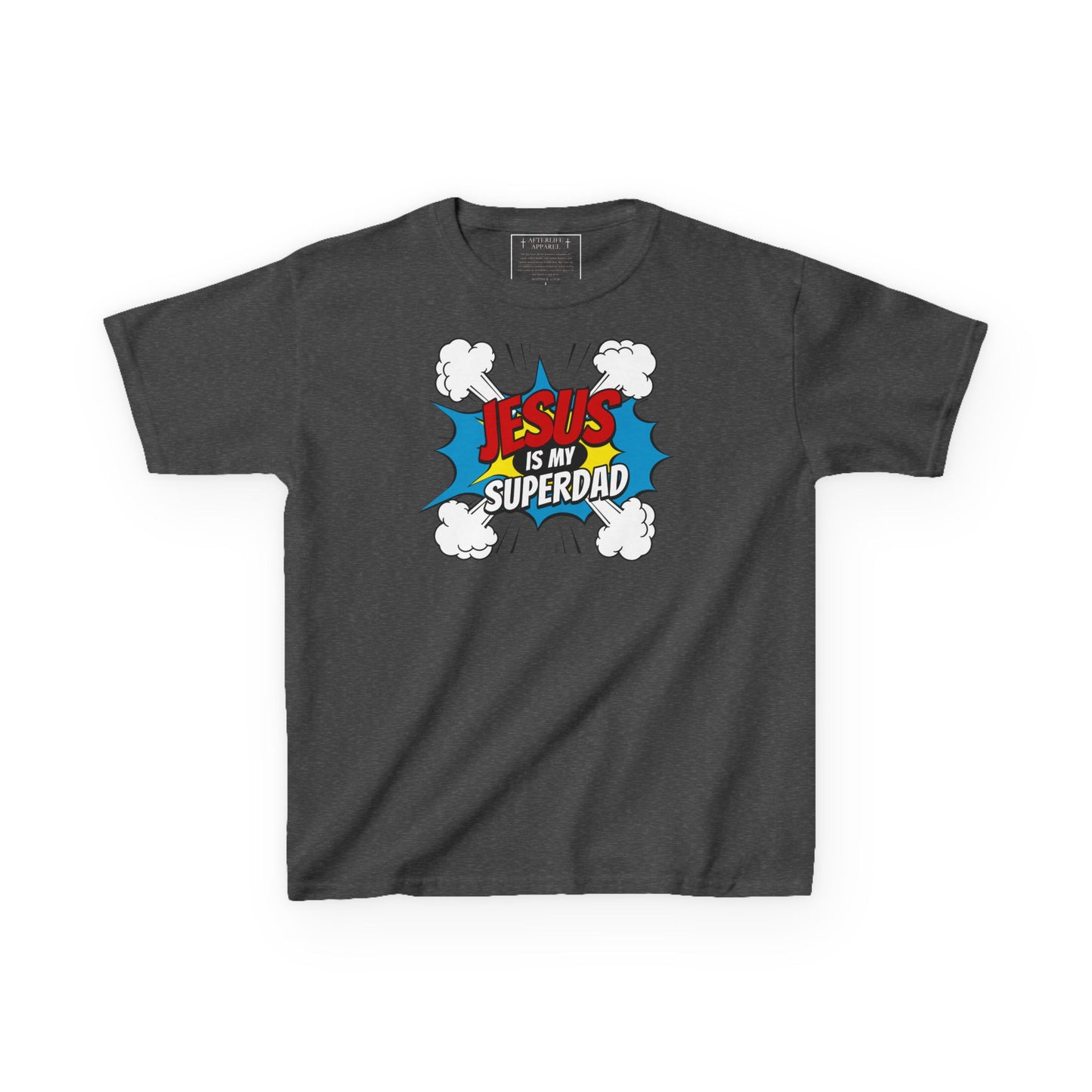 Jesus Is My SuperDAD Kids T-Shirt