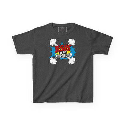 Jesus Is My SuperDAD Kids T-Shirt