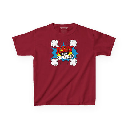 Jesus Is My SuperDAD Kids T-Shirt